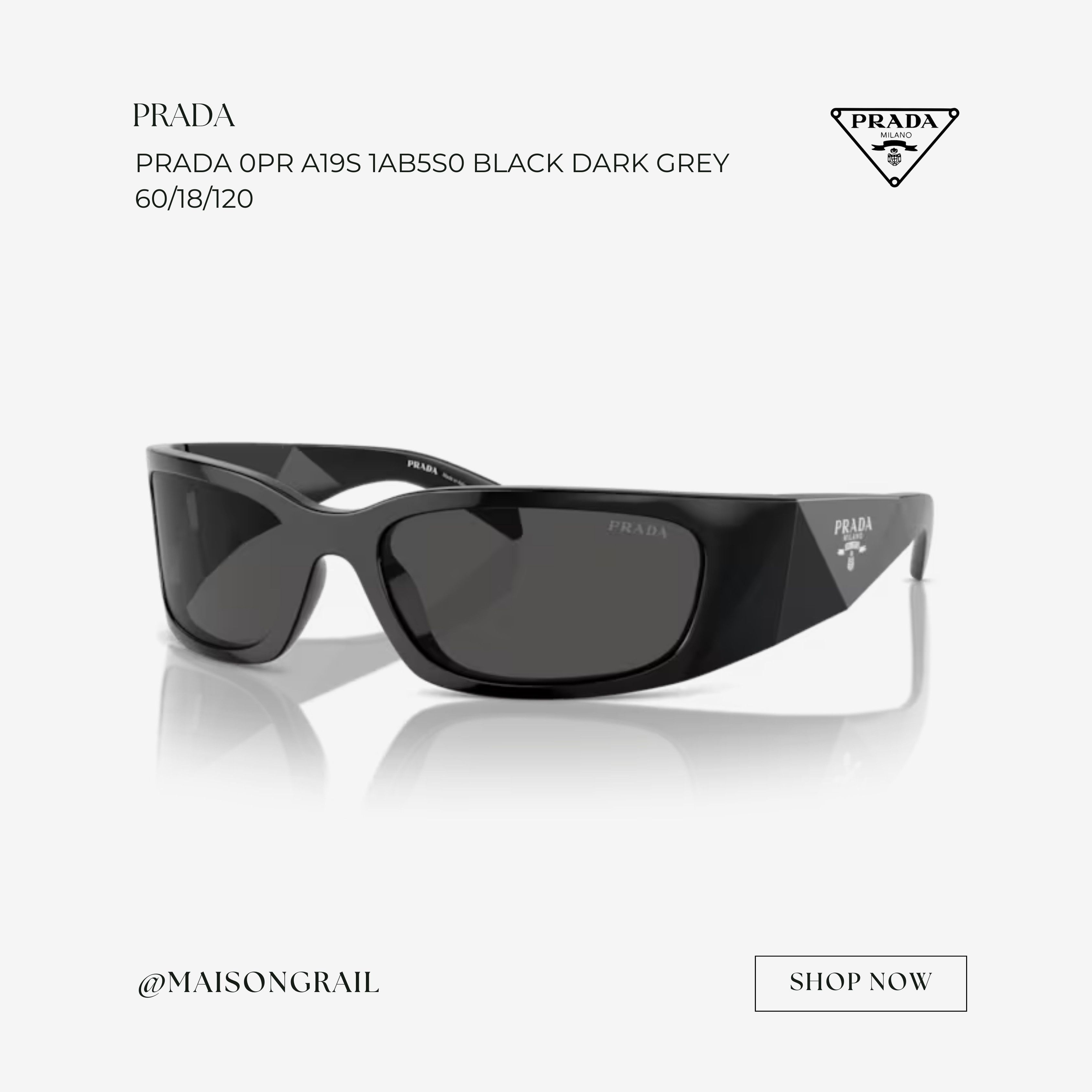 PRADA 0PR A19S 1AB5S0 SUNGLASSES