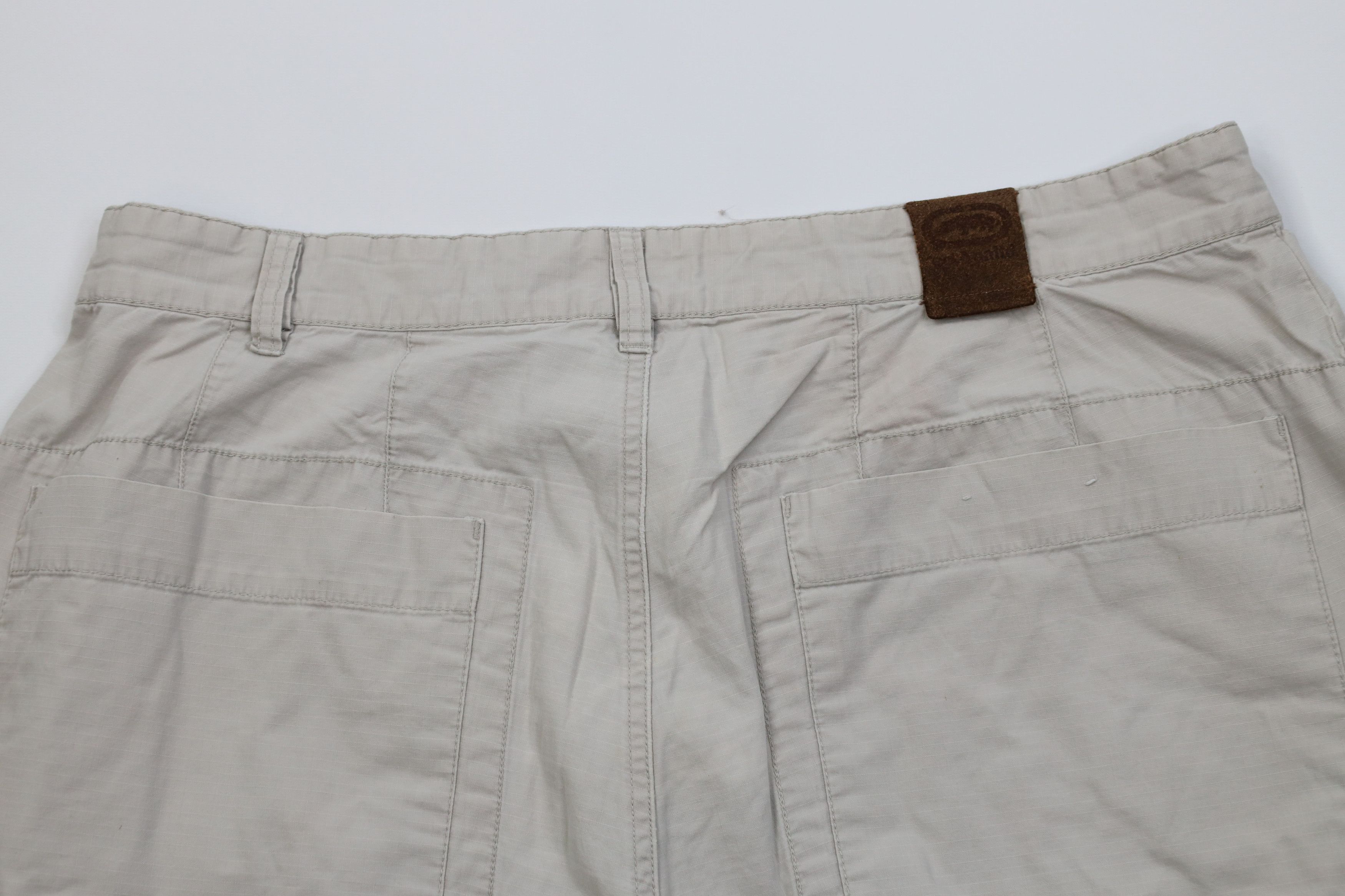 Ecko Unltd. Vintage 90s Y2K Ecko Baggy Ripstop Cargo Shorts Beige Cotton Size US 38 / EU 54 - 12 Thumbnail