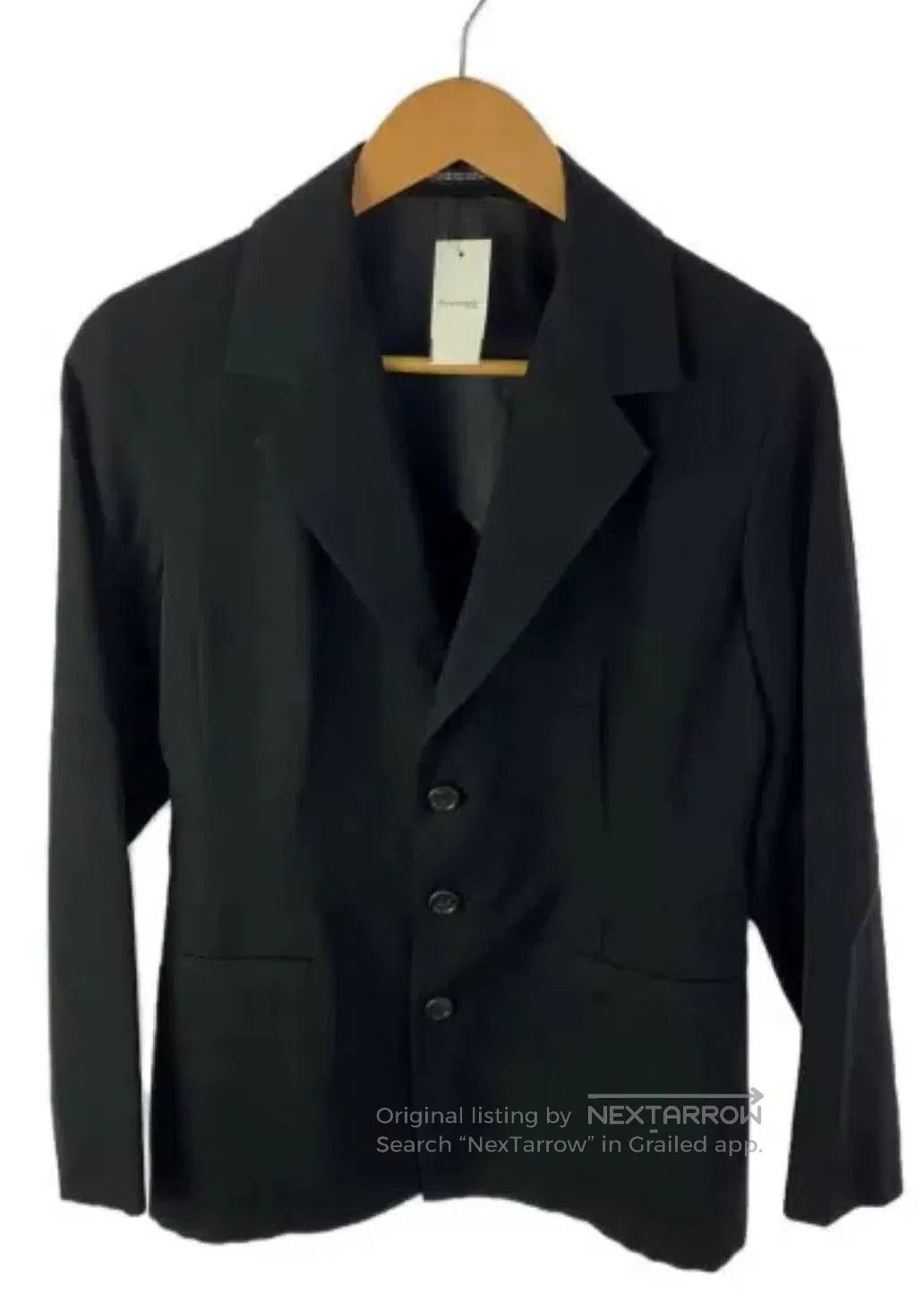 Yohji Yamamoto Yohji Yamamoto Black Wool Jacket. Size US L / EU 52-54 / 3 - 1 Thumbnail