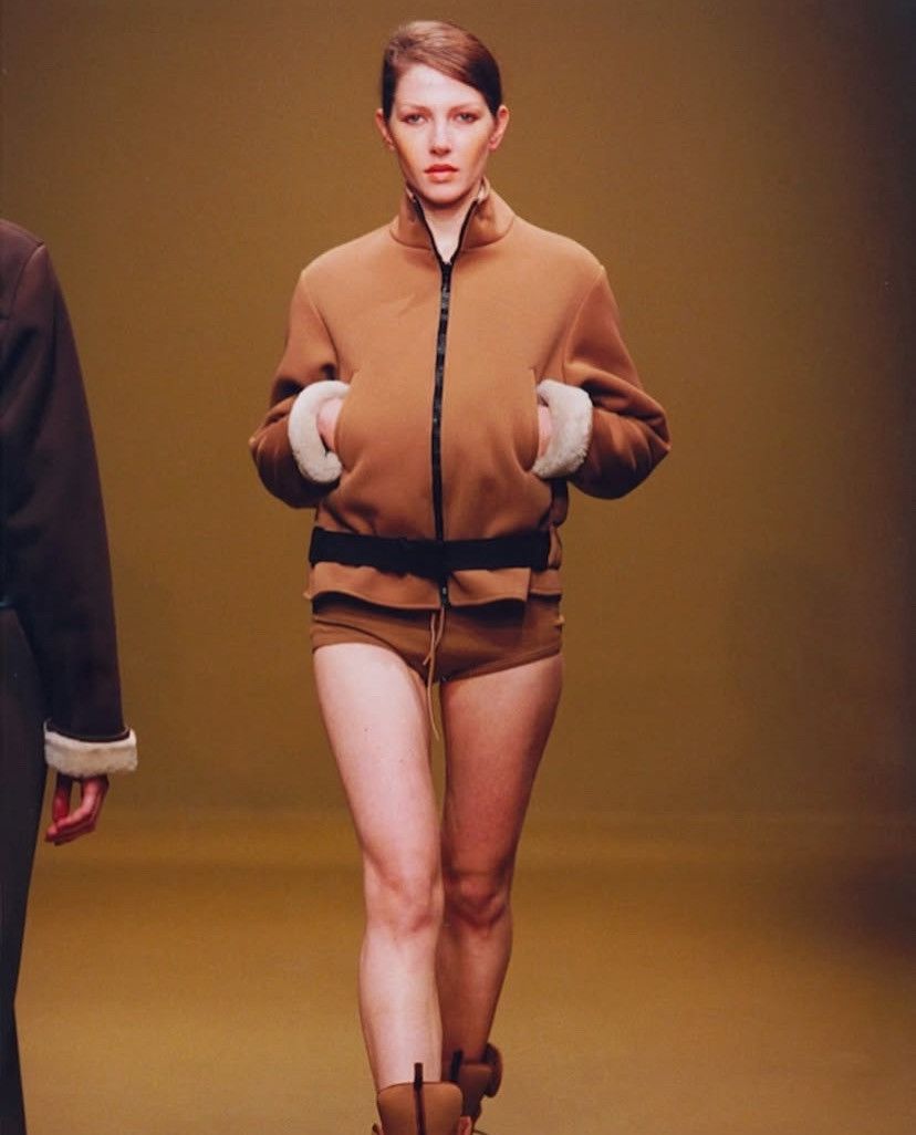 Miu Miu Miu Miu F/W1999 Neoprene Fleece Lining Coat Size M / US 6-8 / IT 42-44 - 2 Thumbnail