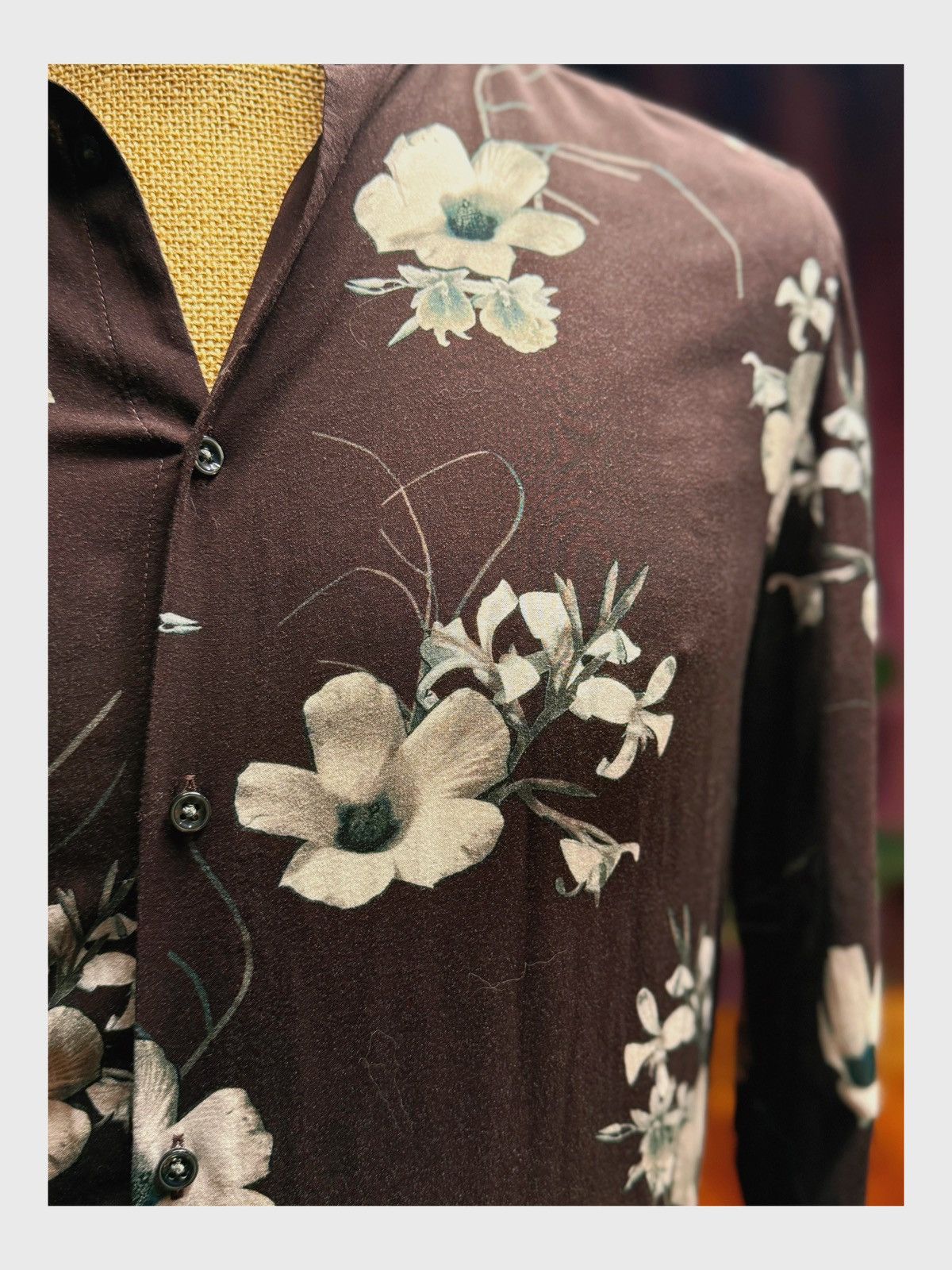 Reiss REISS Slim Fit Floral Shirt – Size M Size US M / EU 48-50 / 2 - 3 Thumbnail
