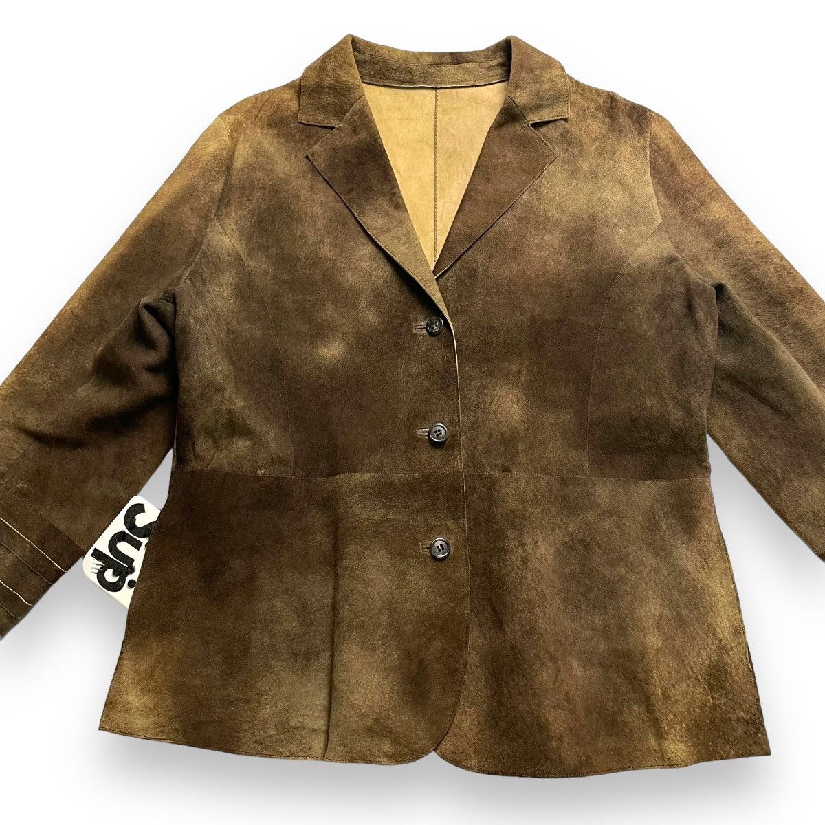 Le Grande Bleu (L.G.B.) 🇯🇵 VINTAGE BRECKENRIDGE GENUINE LEATHER BLAZER COAT JACKET Size US M / EU 48-50 / 2 - 4 Thumbnail