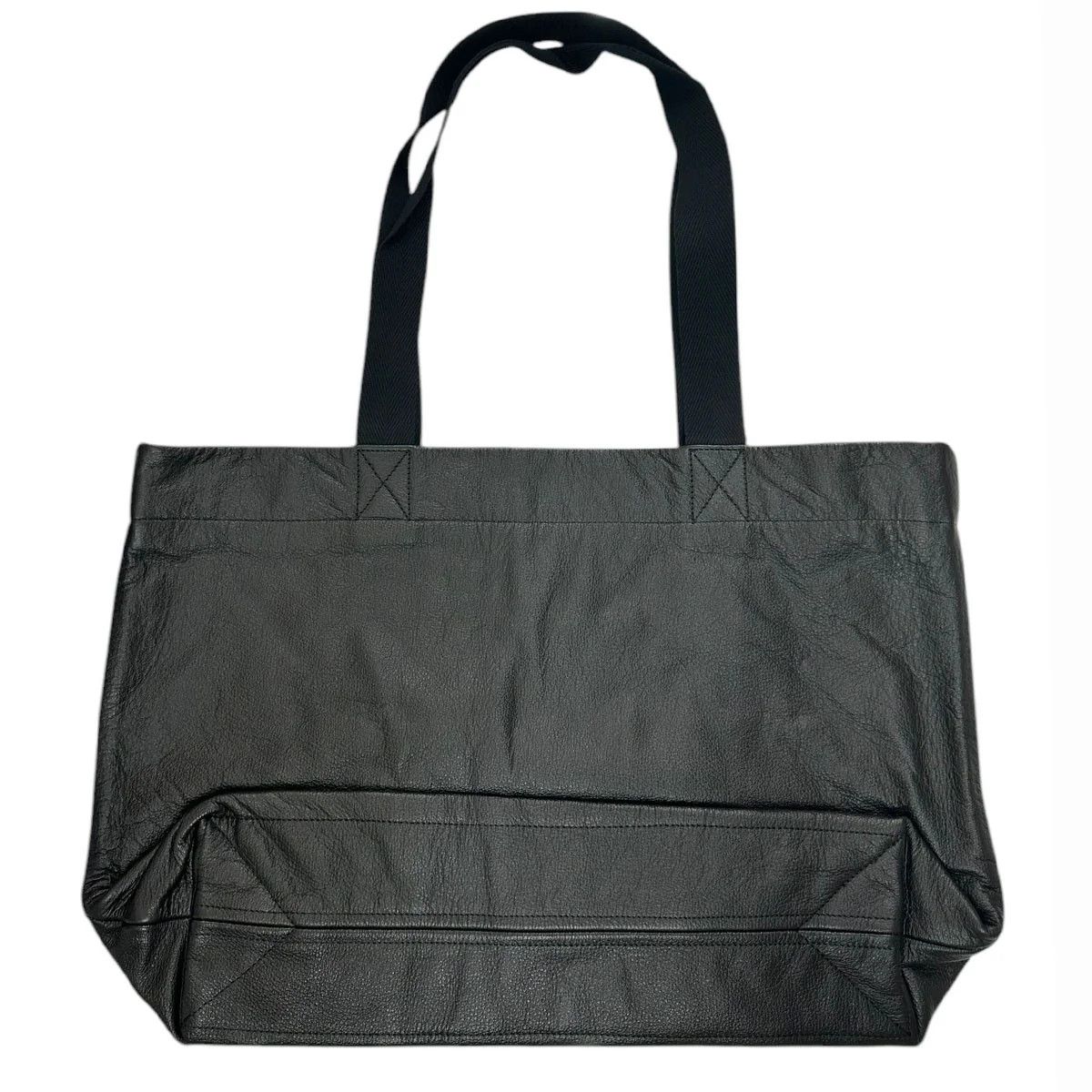 Yohji Yamamoto YOHJI YAMAMOTO SIGNATURE LOGO PRINT LEATHER TOTE BAG Size ONE SIZE - 2 Thumbnail