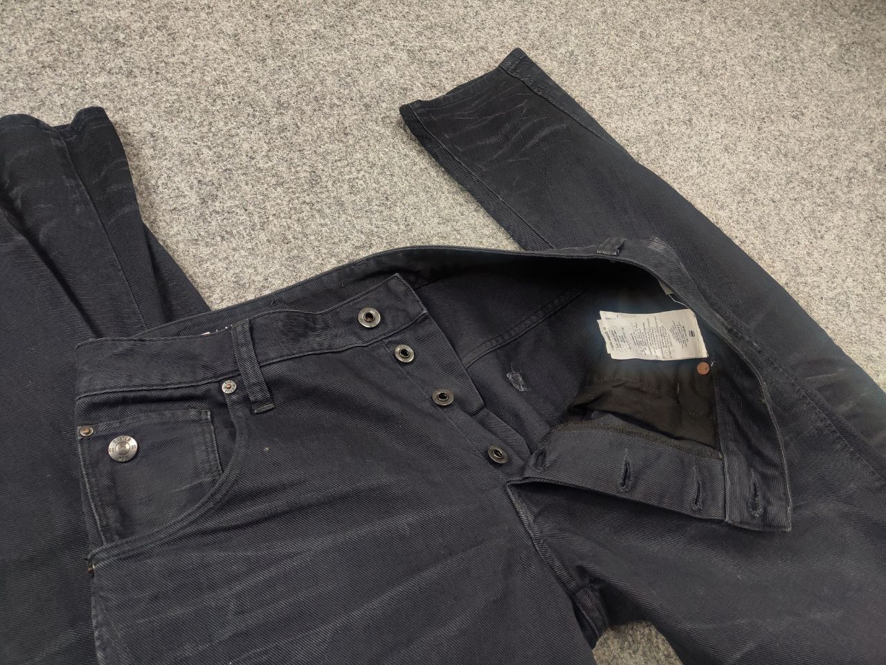 G-Star G Star Raw Arc 3d Slim Coj Dark Waxed Denim Jeans LBG Style Size US 31 - 13 Thumbnail