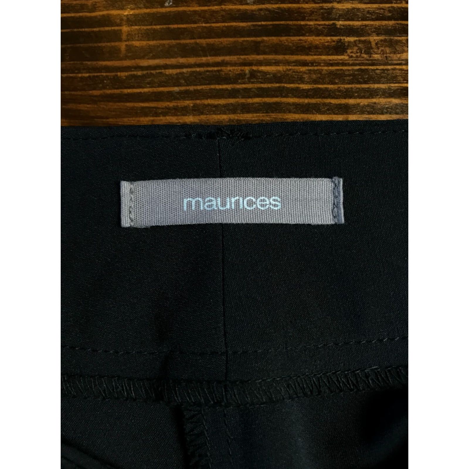 Vintage Maurices Women's Pants Cropped Dress Pants Black 5/6 Womens Size 27" / US 4 / IT 40 - 6 Thumbnail