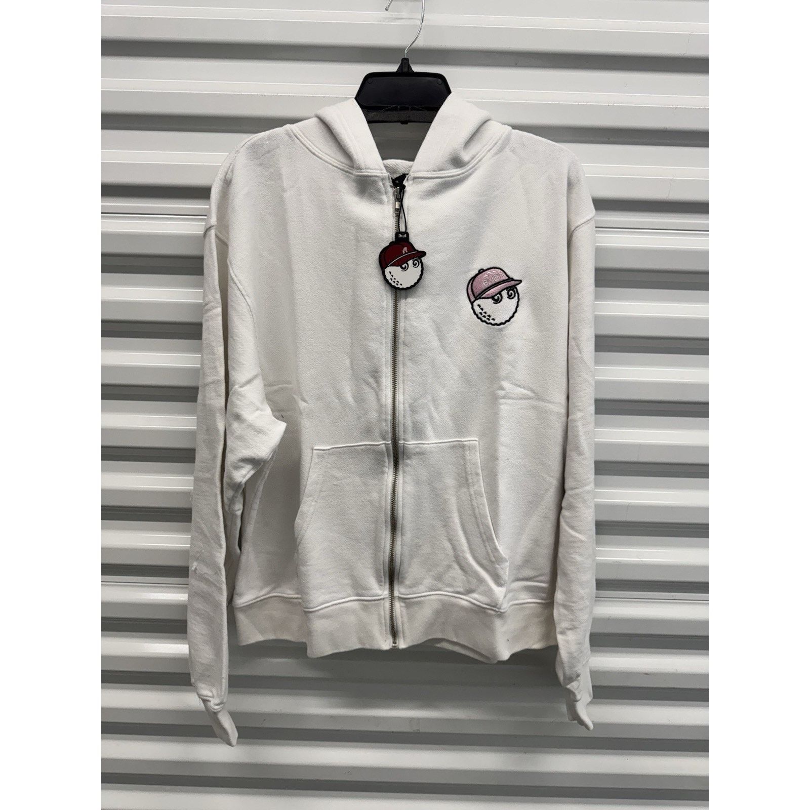 Malbon Malbon Golf x Evian French Terry Zip Up White XS Size US XS / EU 42 / 0 - 1 Thumbnail