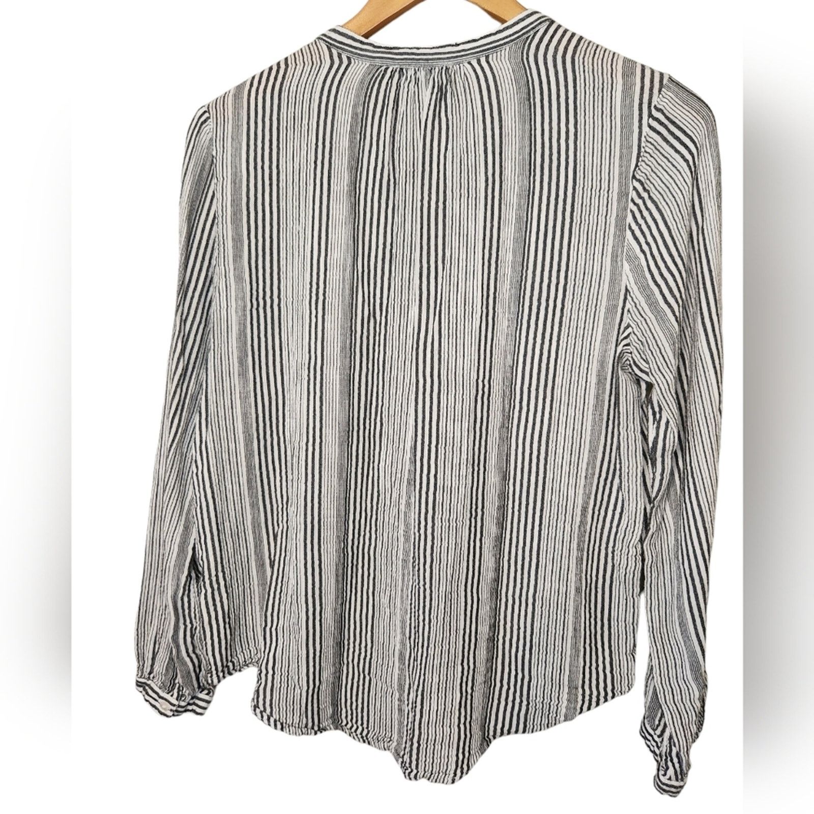 Lucky Brand Lucky Brand Gauzy striped button tunic top Medium Size M / US 6-8 / IT 42-44 - 4 Thumbnail