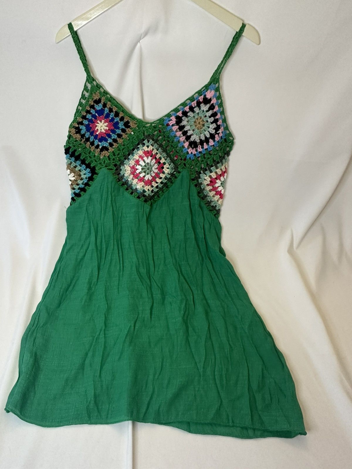 Other Crochet/ Knitted V-Neck Beach Bohemian Cover-Up one size Size ONE SIZE - 1 Thumbnail