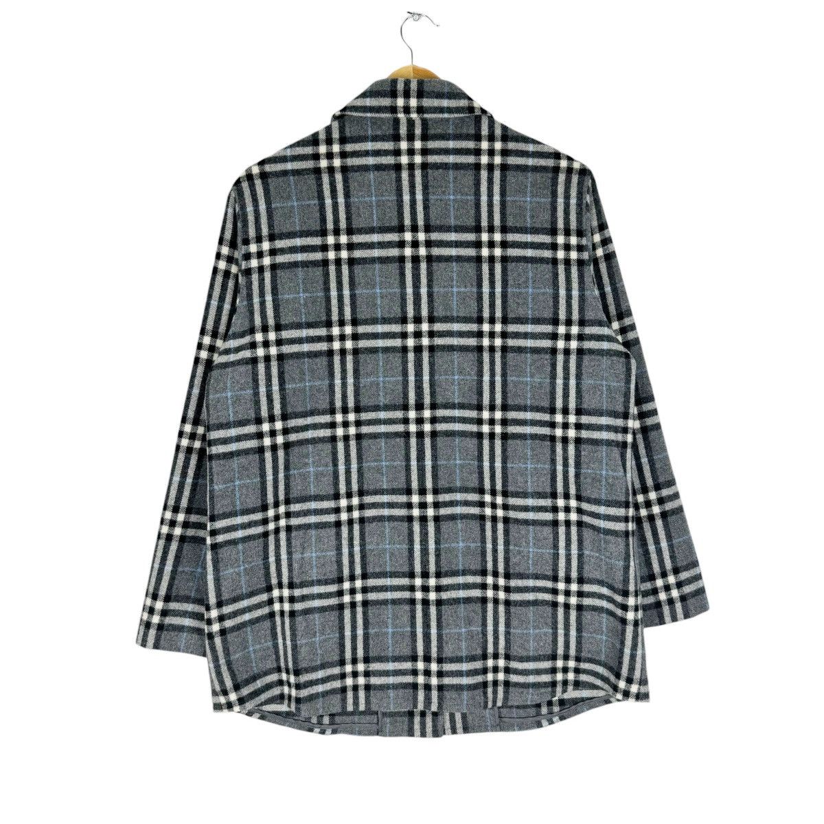 Burberry × Burberry Prorsum × Vintage ☀️BURBERRYS WOOL NOVA CHECK BUTTON JACKET Size M / US 6-8 / IT 42-44 - 11 Thumbnail