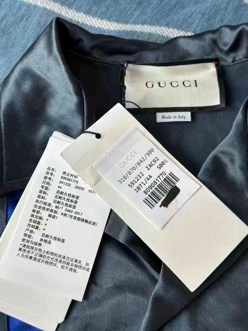 Gucci Gucci Flag Short Sleeve Shirt-2505 Size US L / EU 52-54 / 3 - 3 Thumbnail