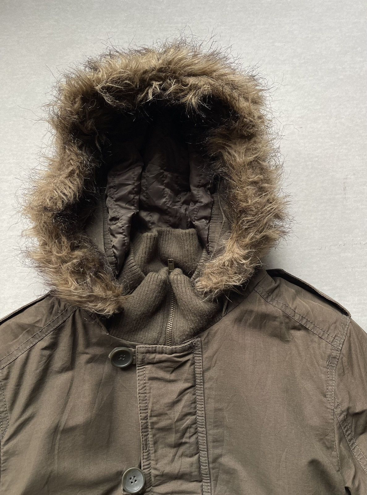 Dickies × SHINYAKOZUKA Vintage Dickies Faux Fur Hood Military Jacket LGB Style Size US M / EU 48-50 / 2 - 5 Thumbnail