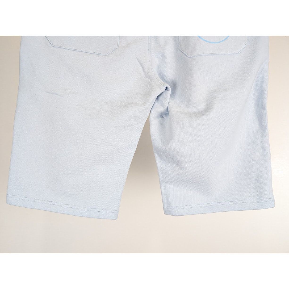 Balmain o1rshd1 B Logo Jogger Short in Baby Blue Size US 32 / EU 48 - 14 Thumbnail