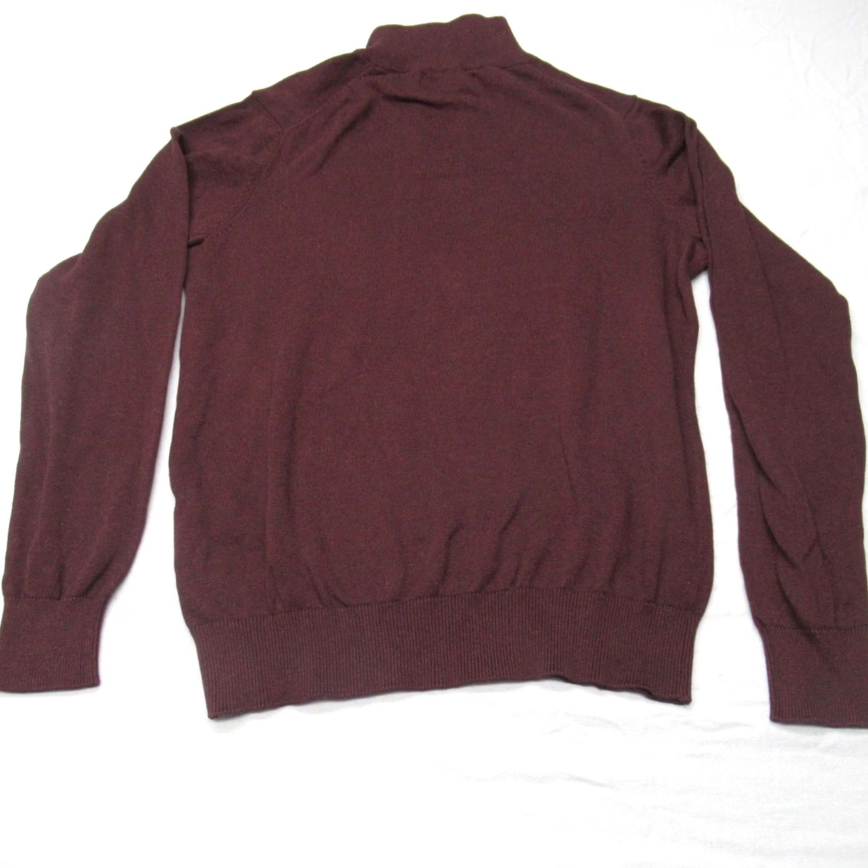 Vintage Redmond Sweater Men Medium Burgundy Collared Mock 1/4Zip Knit Soft Midweight NEW Size US M / EU 48-50 / 2 - 2 Thumbnail