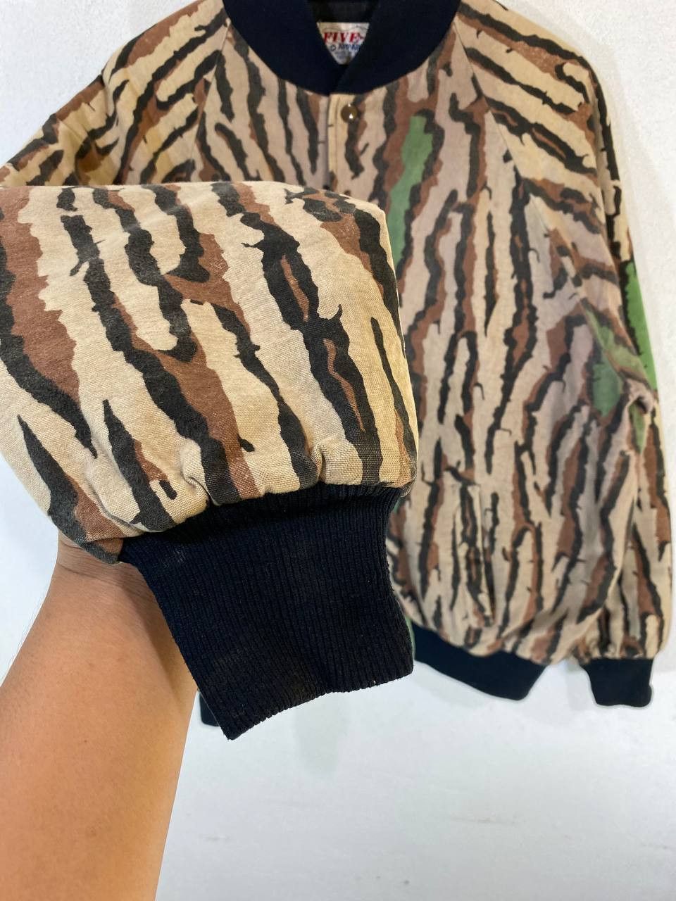 Vintage vintage five-m desert camo bomber jacket made in usa Size US XL / EU 56 / 4 - 2 Thumbnail