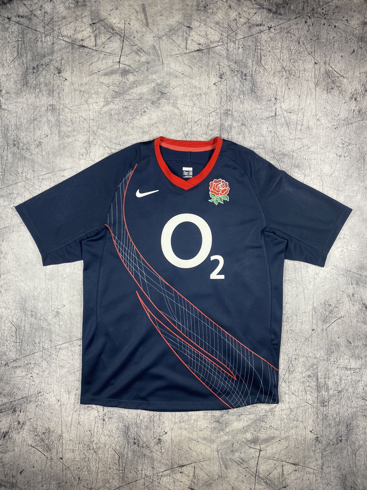 Nike × Vintage Vintage Nike England O2 Rugby Tee T Shirt Size L Size US XL / EU 56 / 4 - 2 Thumbnail