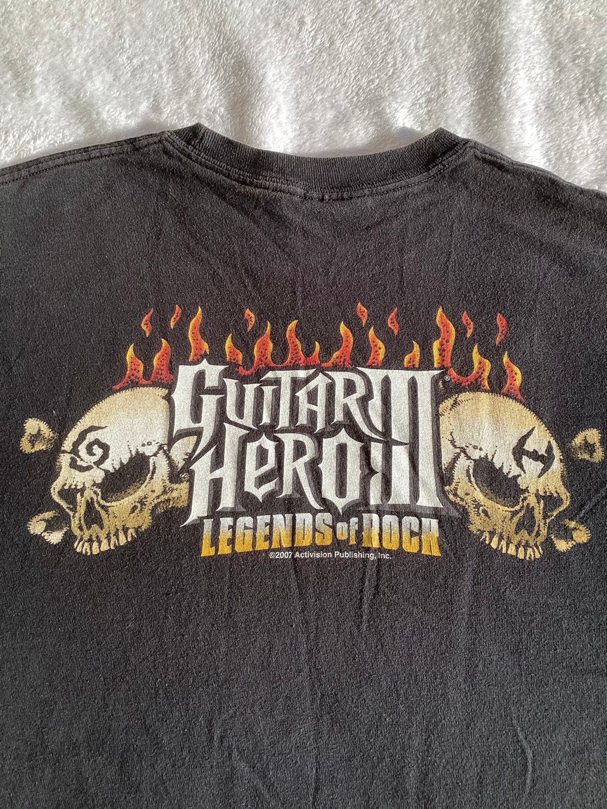 Vintage Vtg 2007 guitar hero 3 legends of rock blues Inferno shirt Size US S / EU 44-46 / 1 - 3 Thumbnail