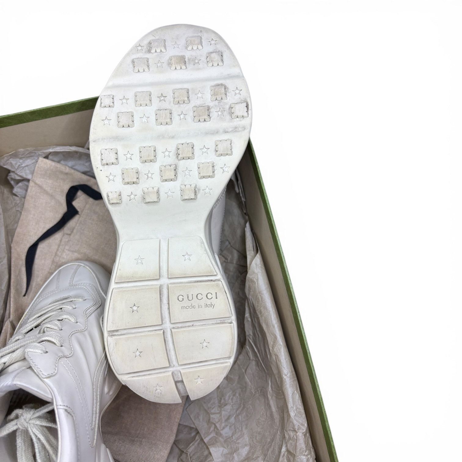 Gucci Gucci Rython White Logo Sneaker Sneakers | 8.5G Size US 9 / EU 42 - 6 Thumbnail