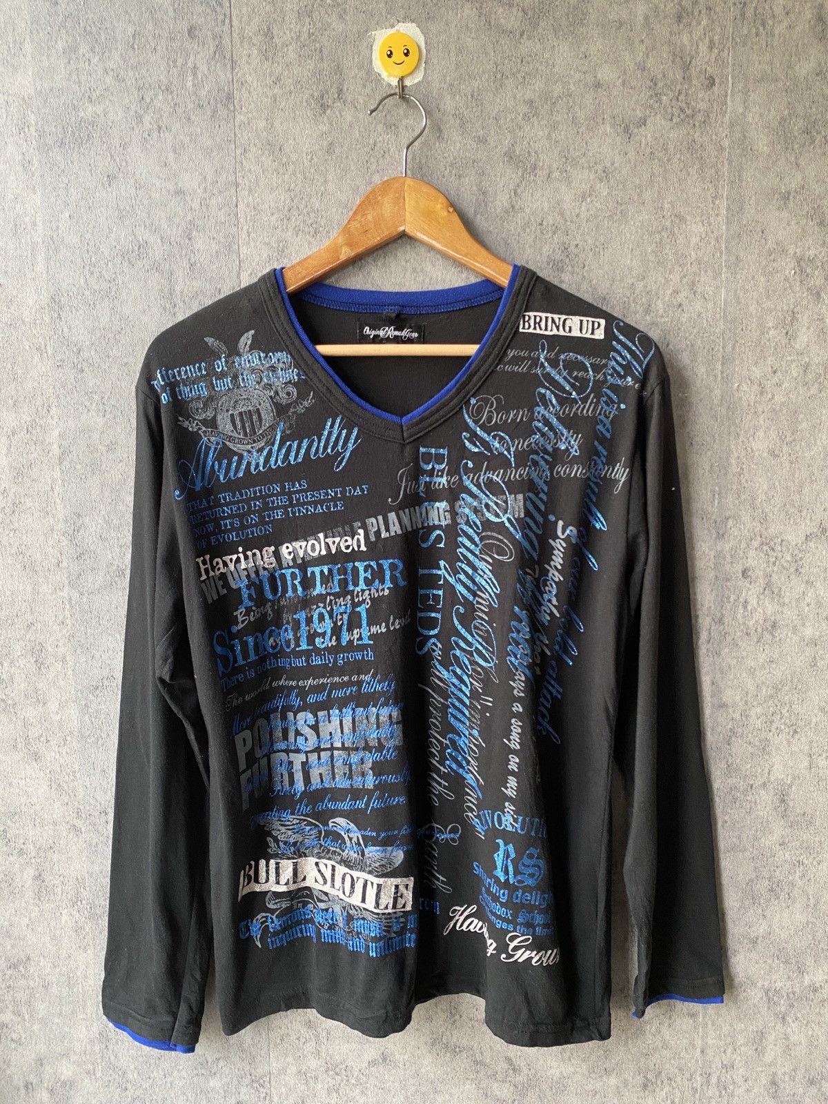 If Six Was Nine Japanese Brand Poem Design Long Sleeve Shirt Size US M / EU 48-50 / 2 - 2 Thumbnail