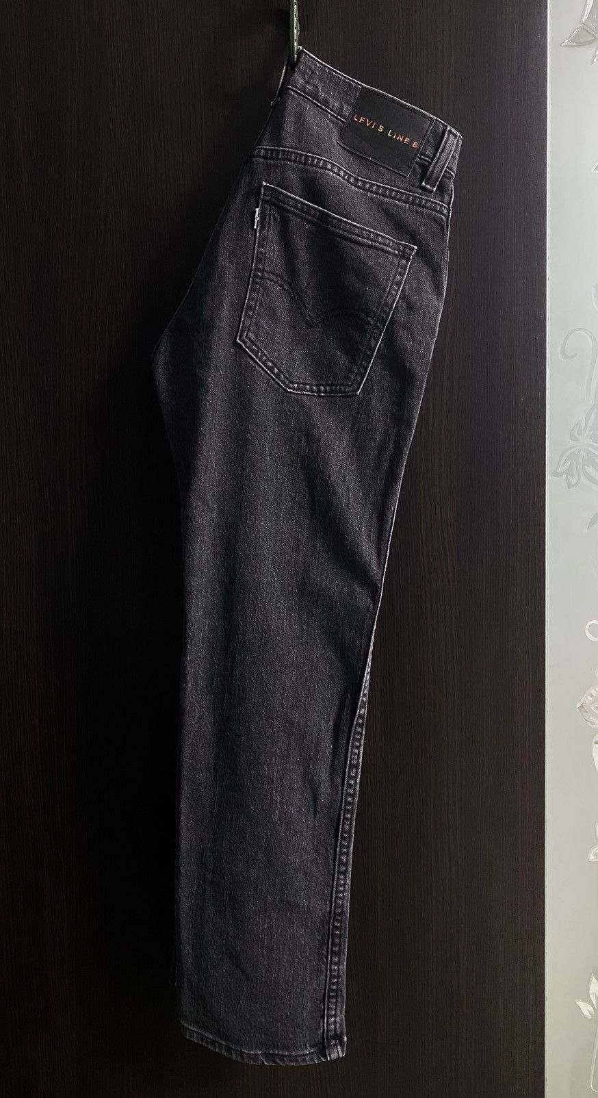 Levi's Made & Crafted Levi’s Line 8 Graphite Black Washed Cropped Jeans Denim Mom Size 28" / US 6 / IT 42 - 5 Thumbnail