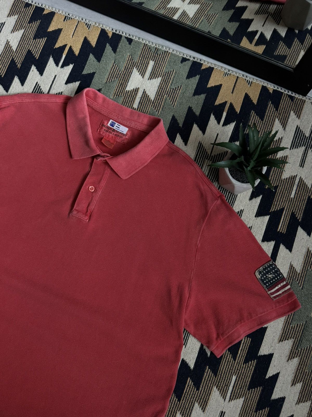 Denim & Supply Ralph Lauren Vintage Denim & Supply Ralph Lauren USA Flag Polo Size US XXL / EU 58 / 5 - 5 Thumbnail