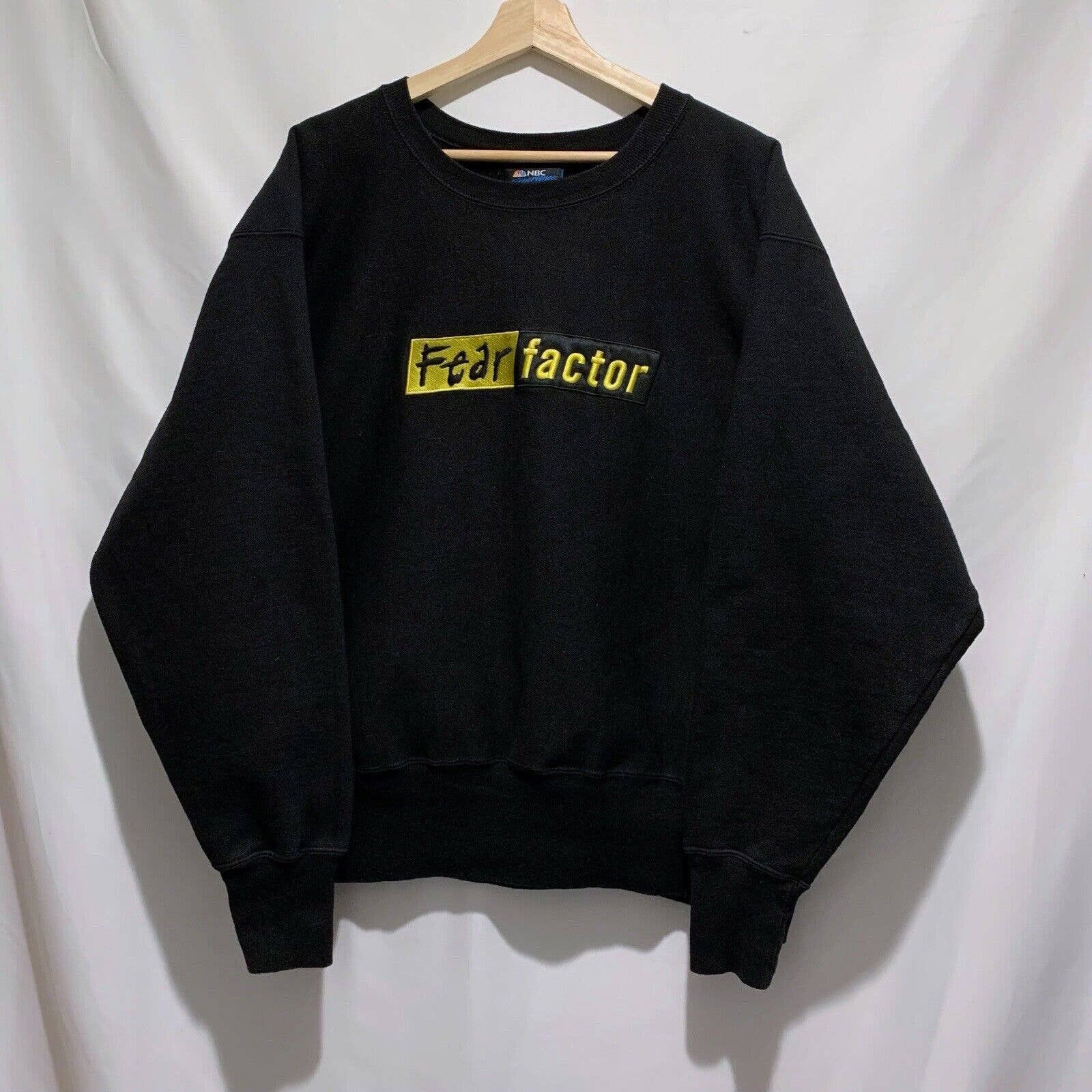 Vintage Fear Factor TV Champion Sweatshirt Crewneck Large