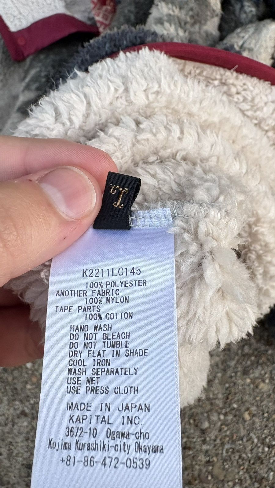 Kapital 2022 Fall/Winter Kapital Thunder Virgin Mary Pattern Fleece Size US L / EU 52-54 / 3 - 8 Thumbnail