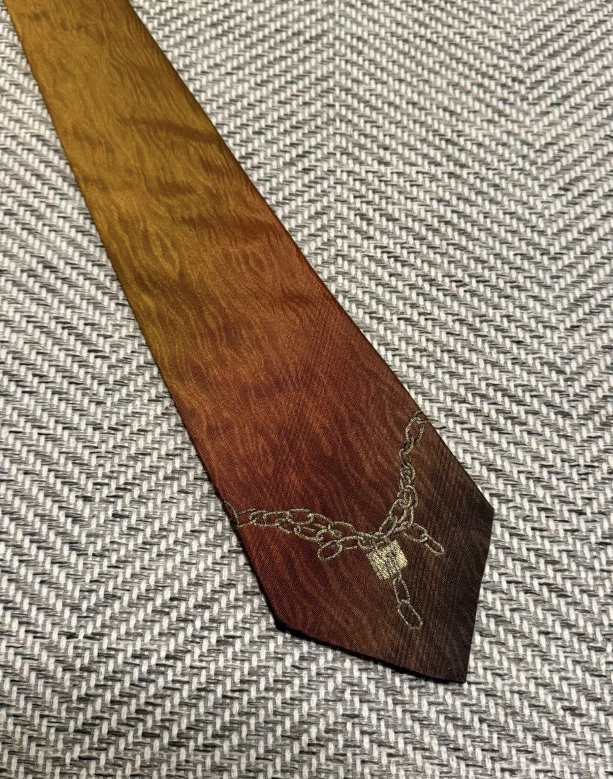 Jean Paul Gaultier Jean Paul Gaultier Chain Gradient Tie K24 Size ONE SIZE - 1 Thumbnail
