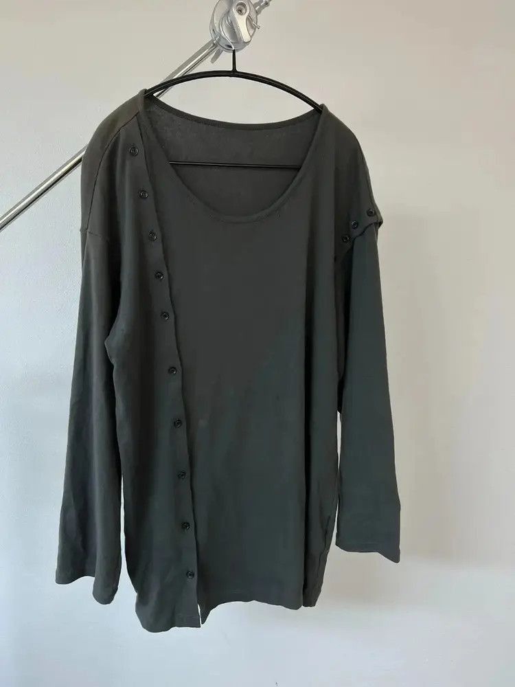 Yohji Yamamoto Yohji Yamamoto side button L/S Tee Size US L / EU 52-54 / 3 - 5 Thumbnail