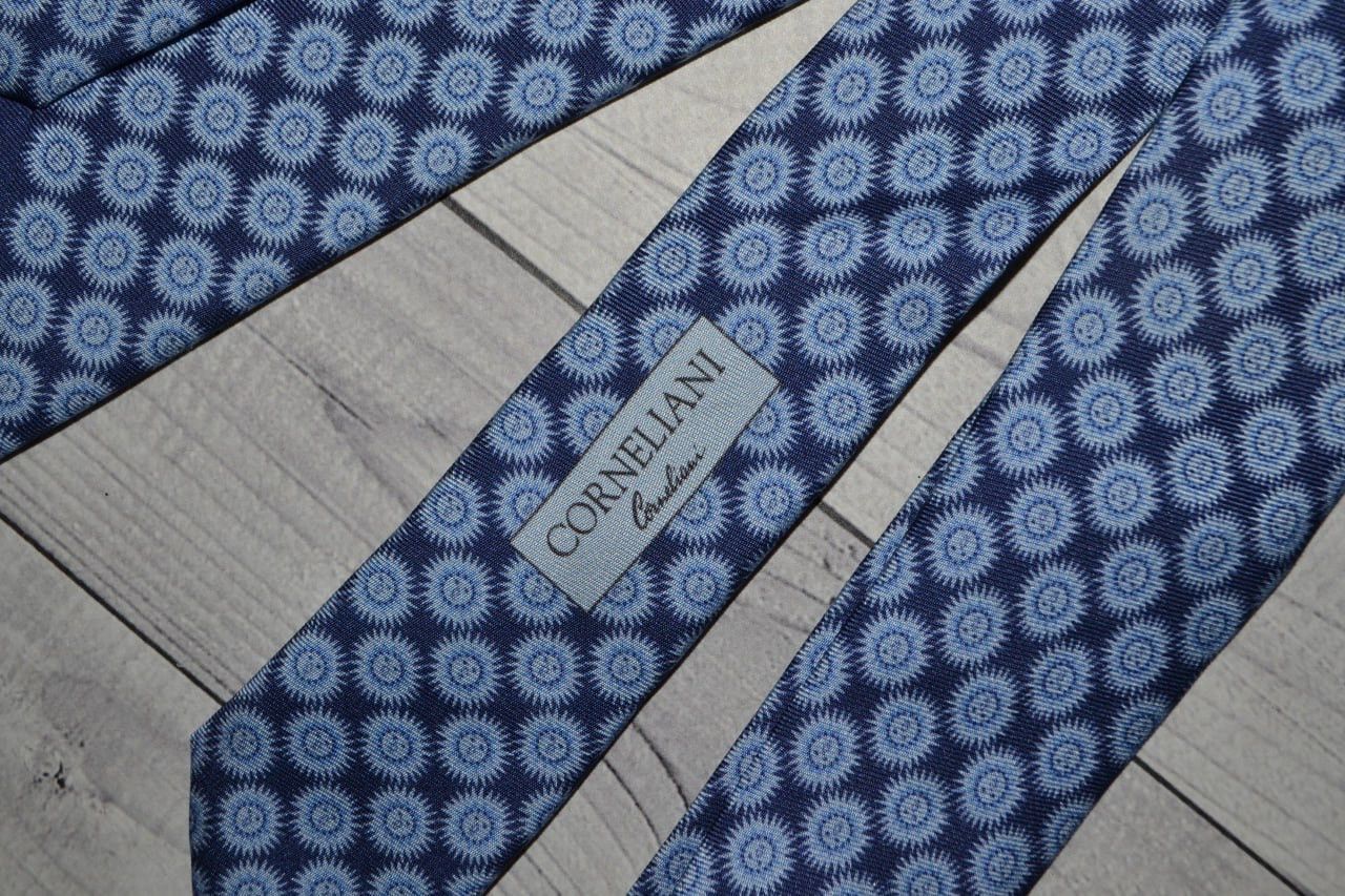 Corneliani Corneliani Blue Silk Tie Size ONE SIZE - 8 Thumbnail