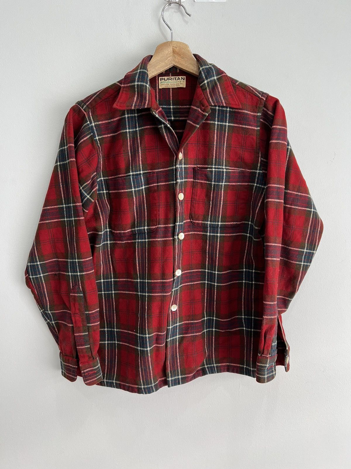 Vintage Vintage 80s Puritan Flannel Button Up Shirt plaid Size US S / EU 44-46 / 1 - 1 Thumbnail