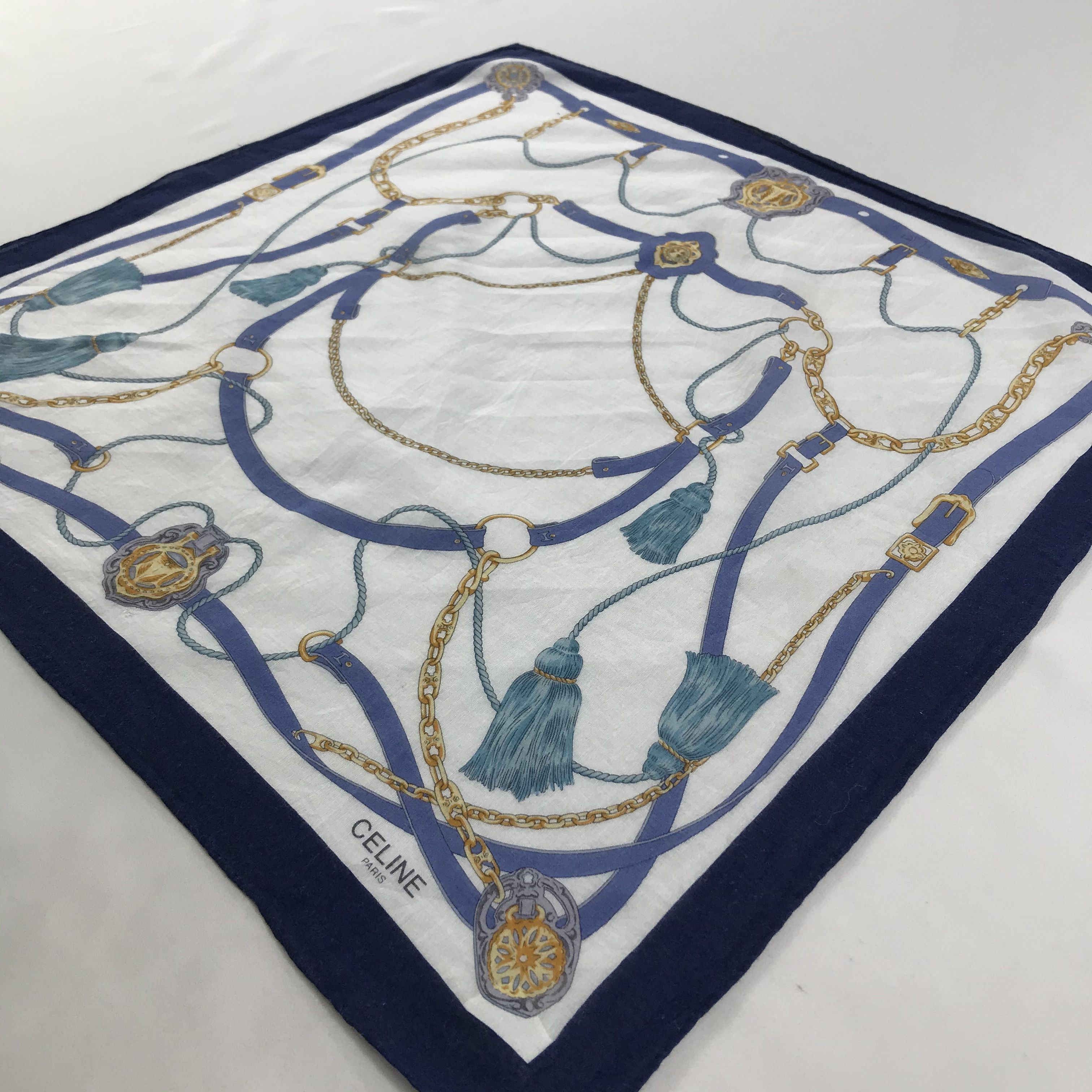 Celine × Vintage Celine Bandana / Handkerchief / Neckerchief - S1577 Size ONE SIZE - 2 Thumbnail