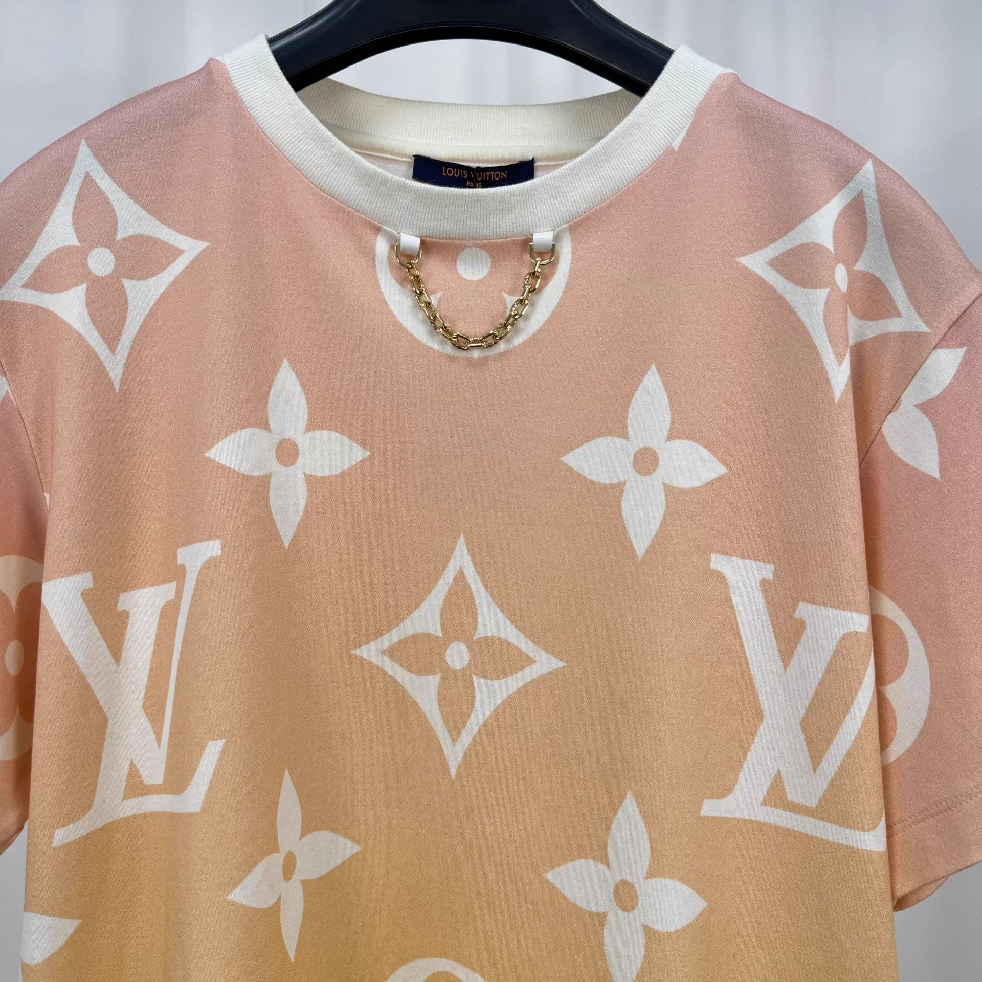 Louis Vuitton Louis Vuitton gradient Monogram chain short sleeve L Size L / US 10 / IT 46 - 3 Thumbnail
