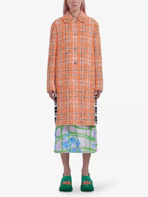 Marni o1srvl11e0624 Duster Coat in Orange Size XXS / US 00 / IT 34 - 3 Thumbnail
