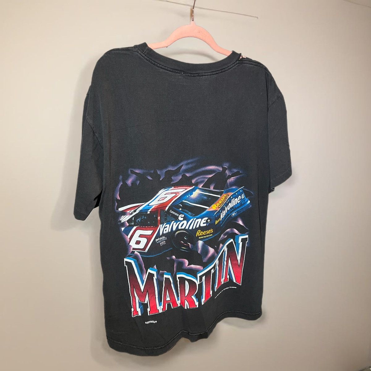 NASCAR × Nutmeg × Vintage Vintage 90s Nutmeg Mills NASCAR Valvoline Racing T-Shirt Size US M / EU 48-50 / 2 - 2 Thumbnail