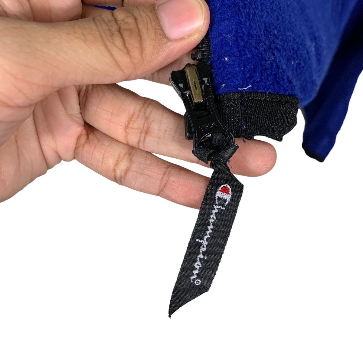 Champion Vintage Champion Embroidery Logo Blue Fleece Jacket #0004-C1 Size US L / EU 52-54 / 3 - 16 Thumbnail