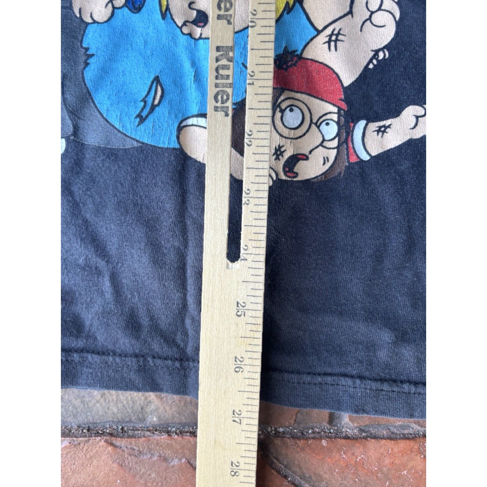 Delta VINTAGE Family Guy Promo T-Shirt Black M Crew Neck Peter Stewie Brian Cotton Delta Men Short Sleeve 2000s Cartoon Graphic Print Logo celebration Size US M / EU 48-50 / 2 - 6 Thumbnail