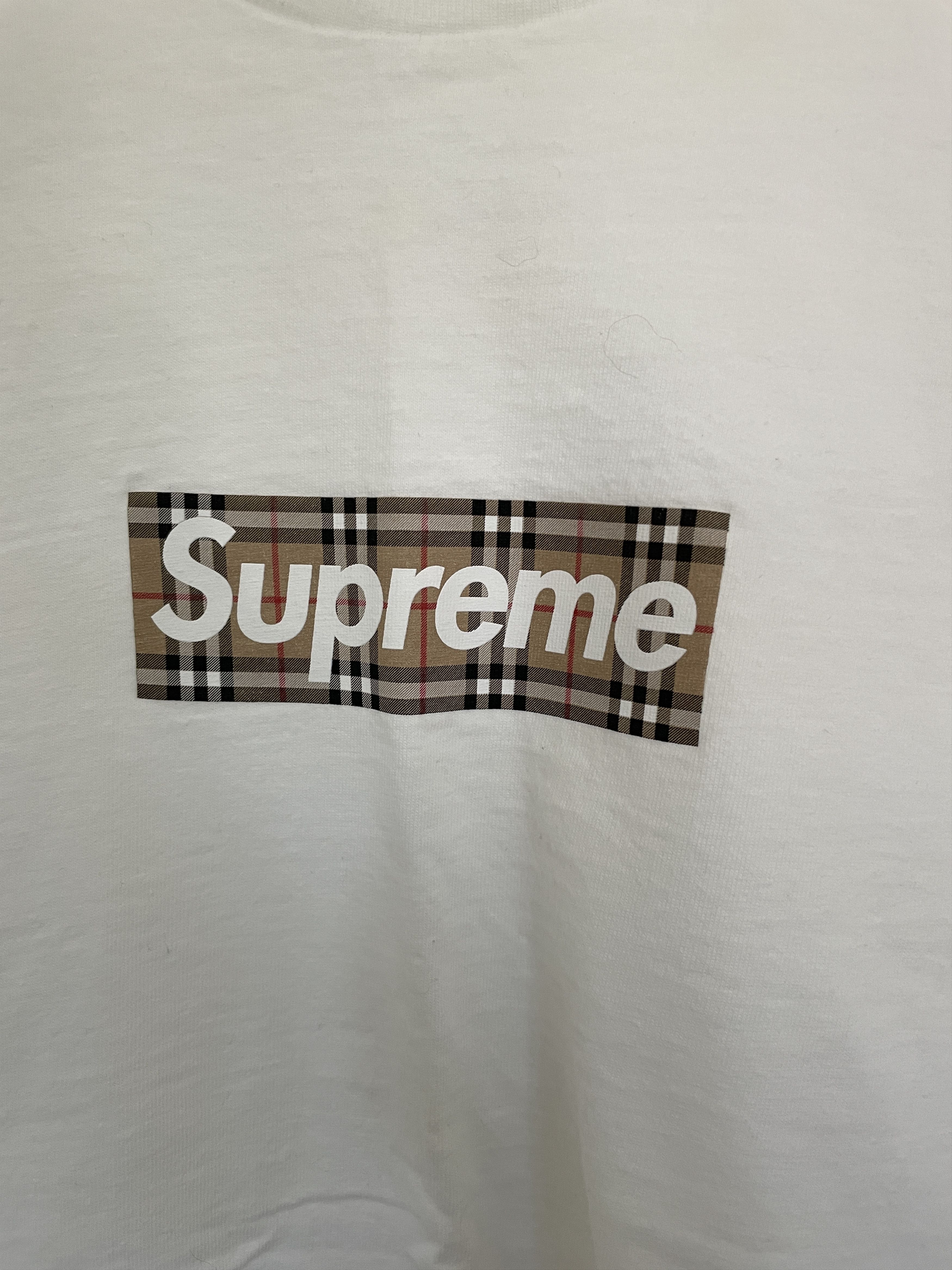 Burberry × Supreme Supreme x Burberry Box Logo Tee Size US S / EU 44-46 / 1 - 4 Thumbnail
