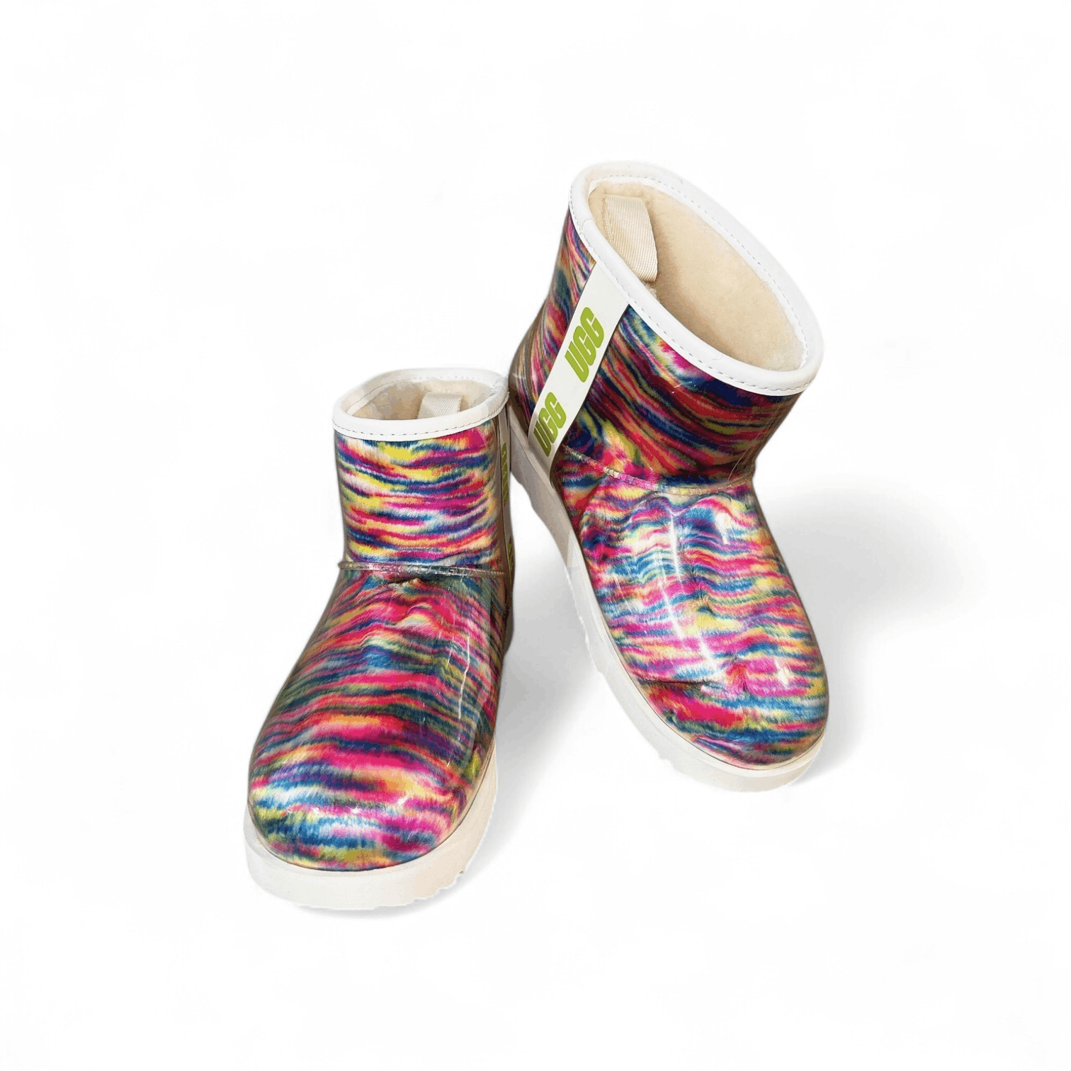 Ugg UGG Classic Clear Mini Pixelate Womens Ankle Boot NWOB Size US 7 / IT 37 - 1 Thumbnail