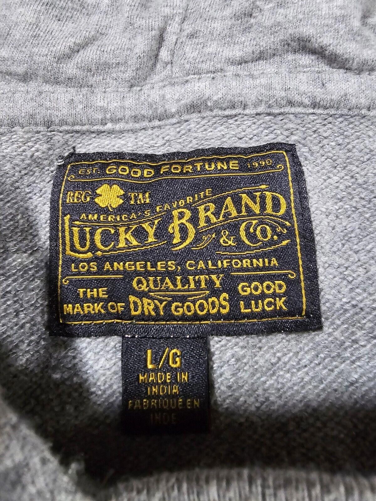 Lucky Brand Lucky Brand Good Fortune Dry Goods Gray L Hoodie Los Angeles Size US L / EU 52-54 / 3 - 4 Thumbnail