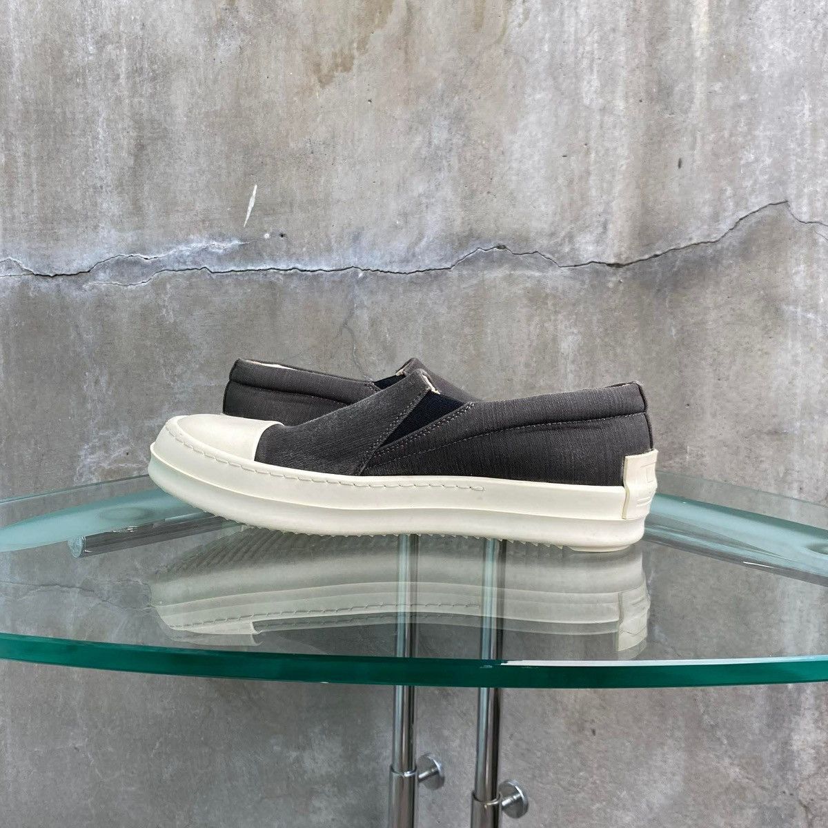 Rick Owens Drkshdw SS2022 ‘Fogachine’ Boat Slip On Sneaker Size US 5 / EU 37 - 4 Thumbnail