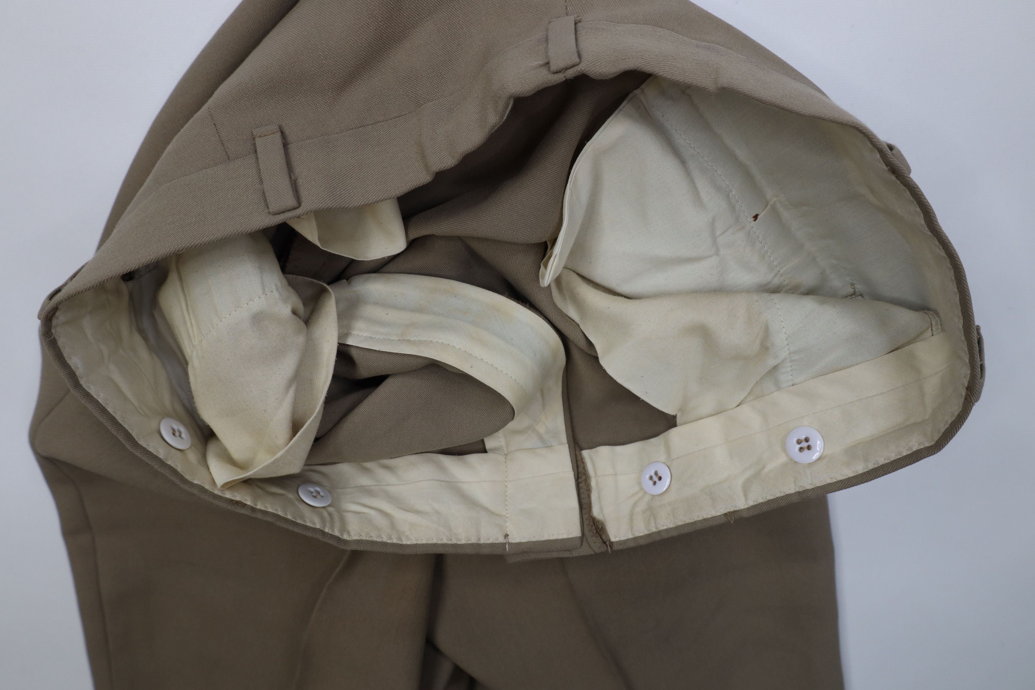 Vintage Vintage 70s Streetwear Rayon Gabardine Wide Leg Pants Tan Size US 36 / EU 52 - 8 Thumbnail