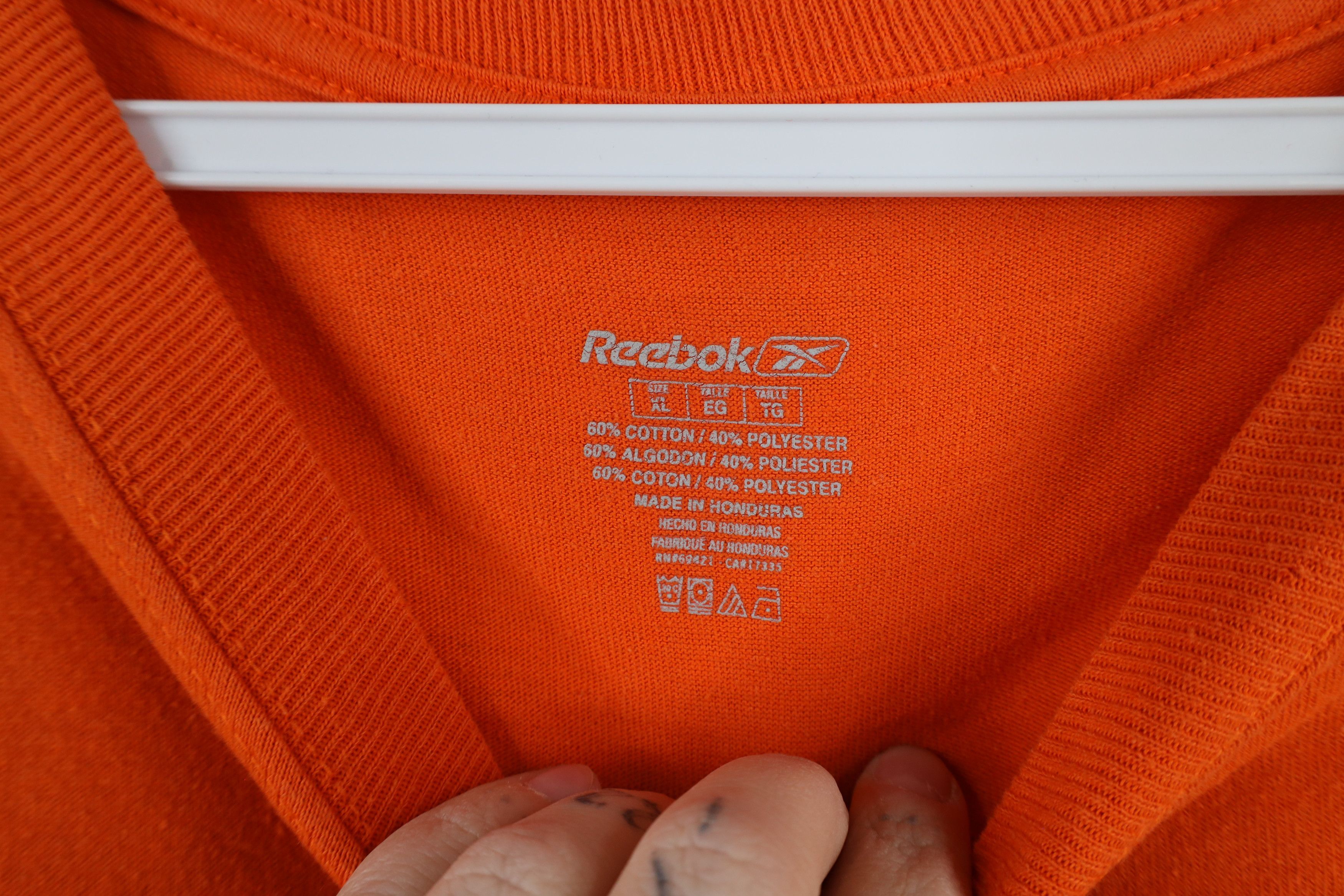 Reebok × Vintage Vintage Reebok Chicago Football Long Sleeve T-Shirt Orange Size US XL / EU 56 / 4 - 10 Thumbnail