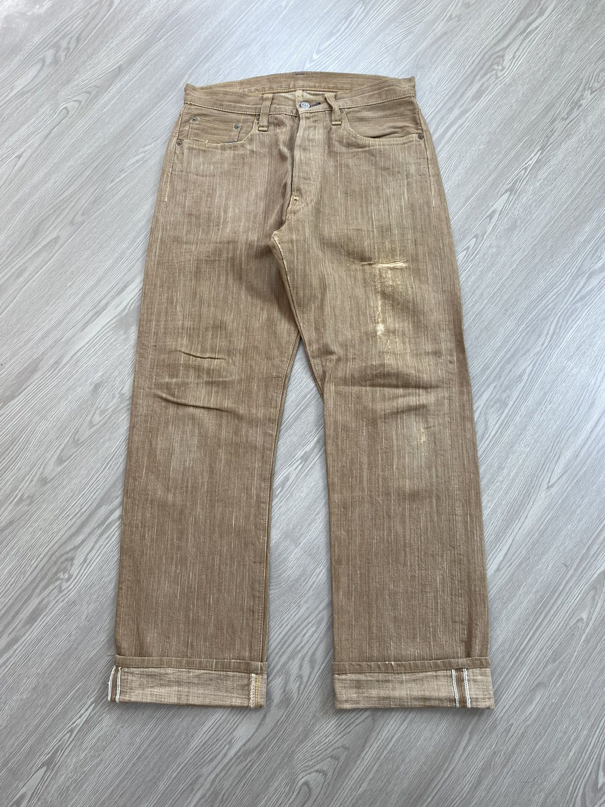Sugar Cane Vintage Sugar Cane Okinawa Selvedge Distressed Jeans Size US 30 / EU 46 - 1 Thumbnail