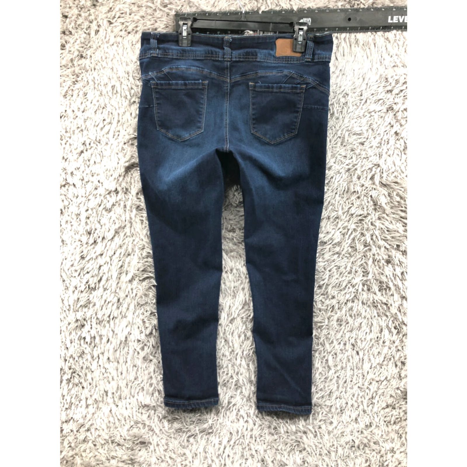 Vintage GOGO STAR Jeans Skinny Size 15 Juniors Womens Medium Wash Blue Size 36" / US 14 / IT 50 - 6 Thumbnail