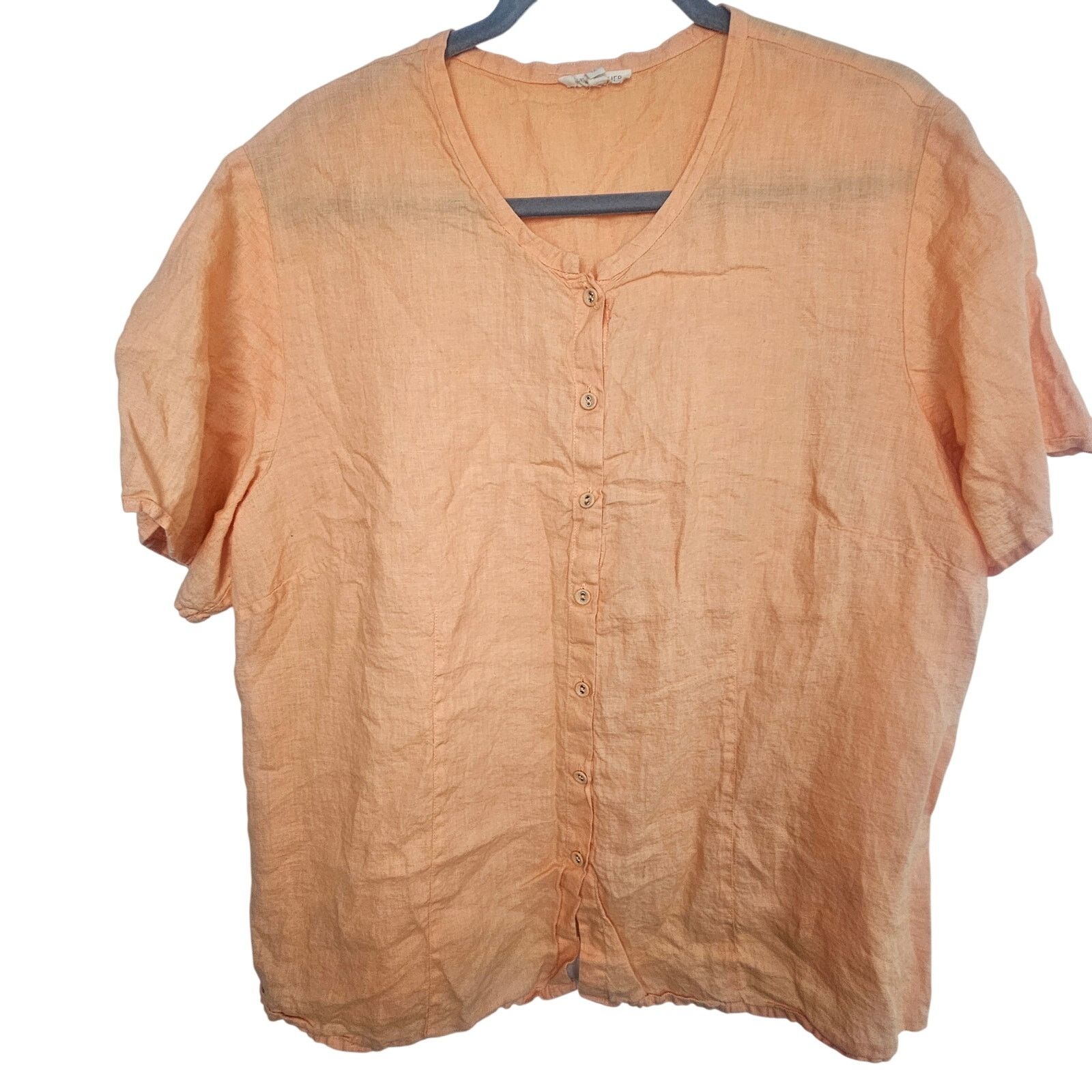 Eileen Fisher Eileen Fisher Womens Irish Linen Tunic 1X Lagenlook Resort Size XL / US 12-14 / IT 48-50 - 1 Thumbnail