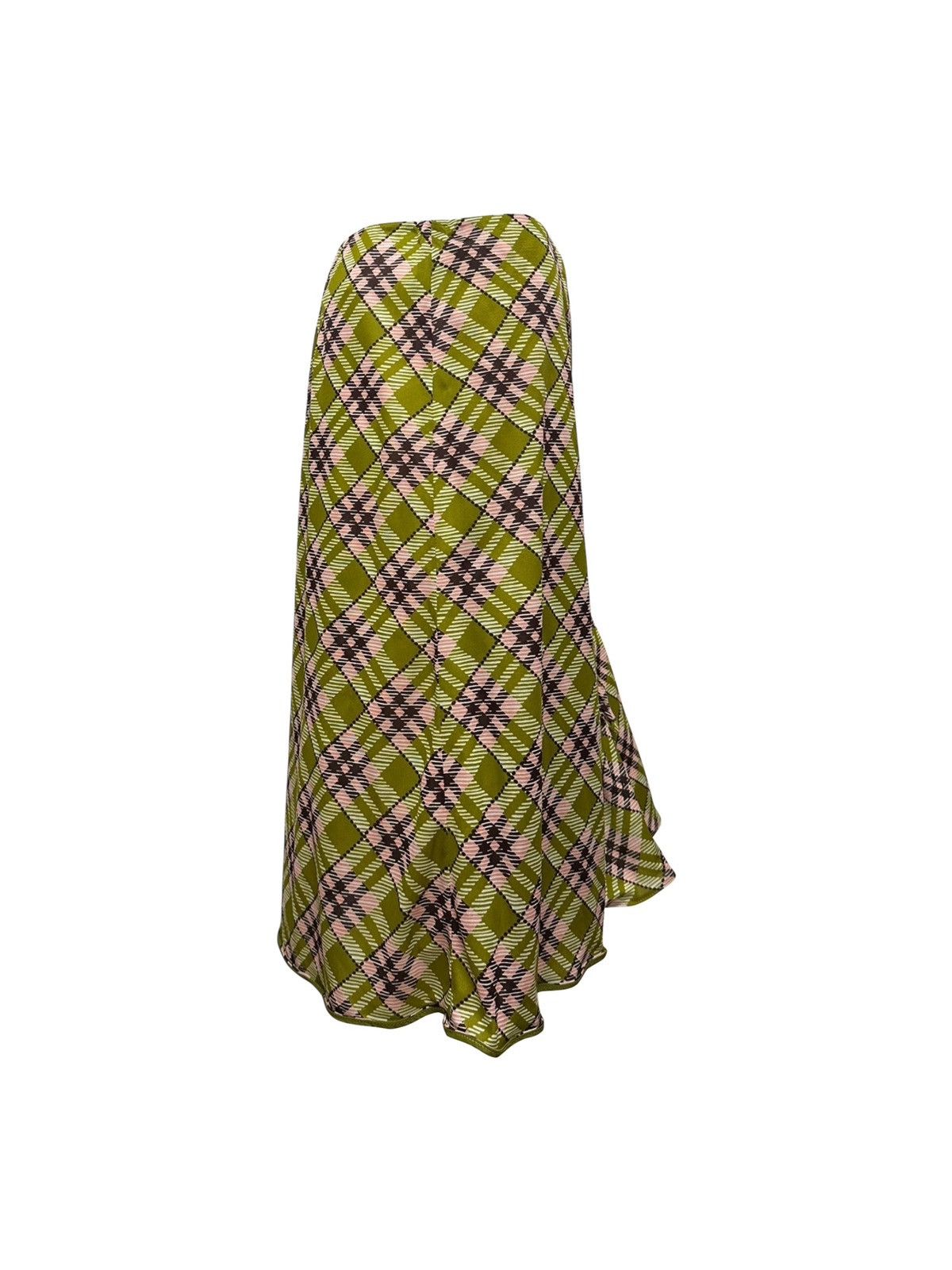 Miu Miu MIU MIU F/W 2020 Printed Ruffle-Trimmed Jersey Midi Skirt Size 26" / US 2 / IT 38 - 3 Thumbnail