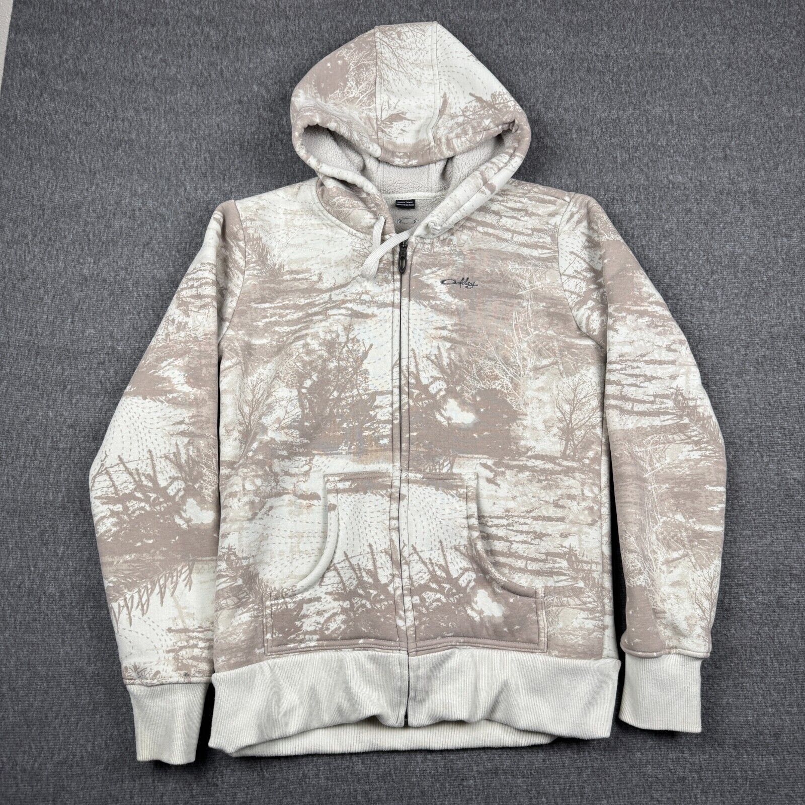 Oakley Vintage Oakley Hoodie Women's XL Tan Forest Tech Logo Y2K Size XL / US 12-14 / IT 48-50 - 1 Thumbnail