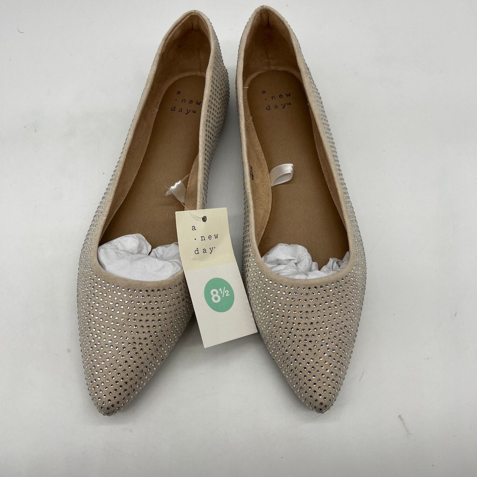 Other A New Day Women's Corinna Ballet Rhinestone Flats Size 8.5 Size US 8.5 / IT 38.5 - 2 Thumbnail