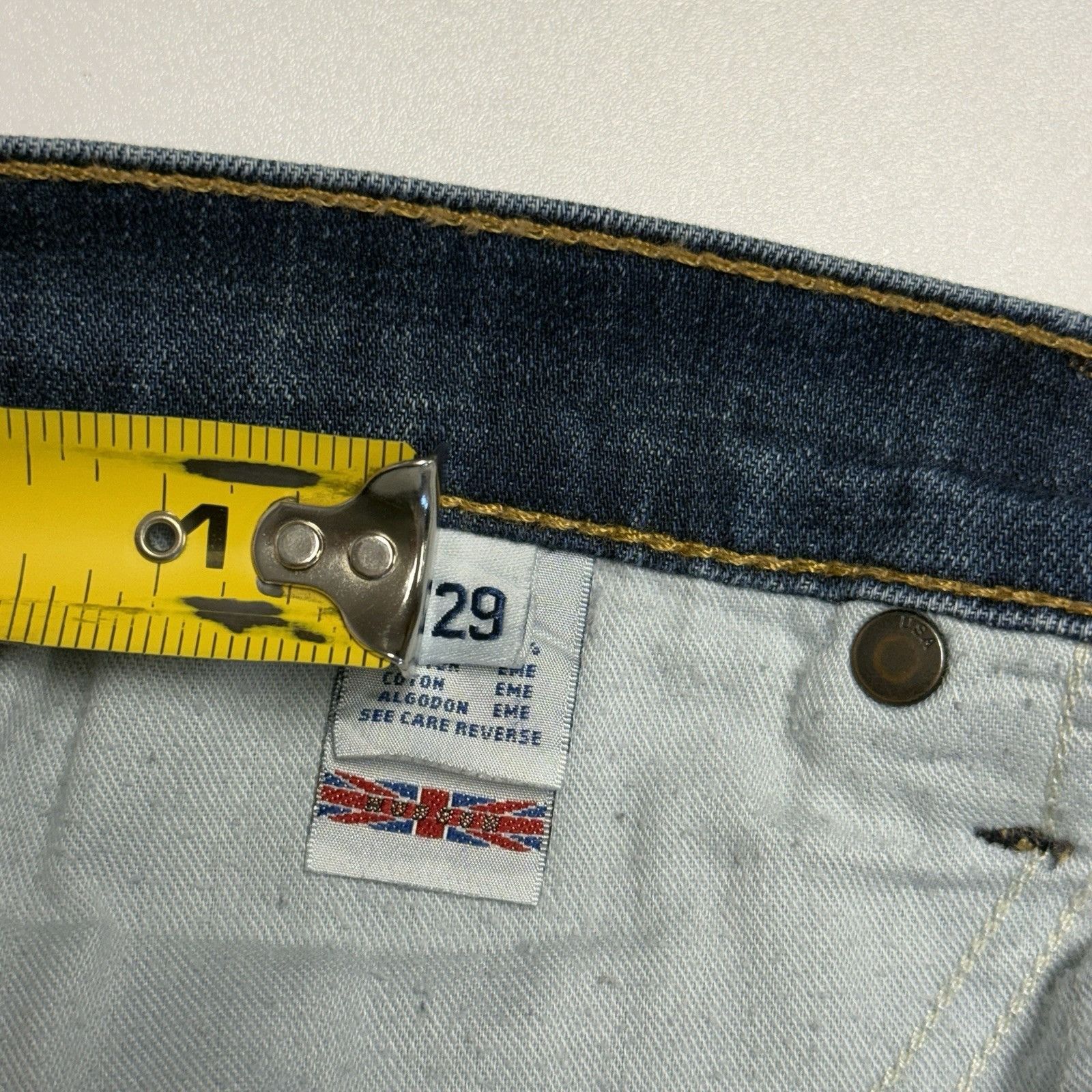 Hudson Vintage Hudson Jeans Womens 29 Dark Wash Blue Y2K 2000s Engl Size 29" - 6 Thumbnail