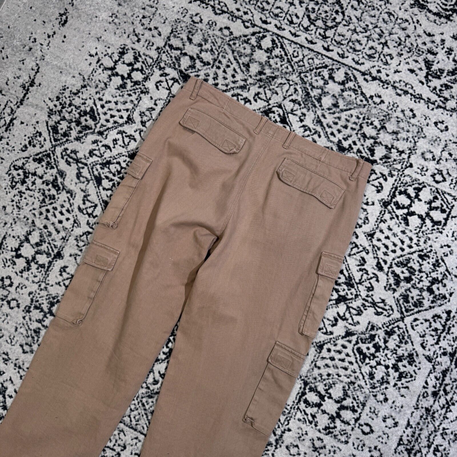 Vintage Vintage Unisex Beige Cotton Cargo Pants Size W38 Y2K 90s Size US 38 / EU 54 - 10 Thumbnail